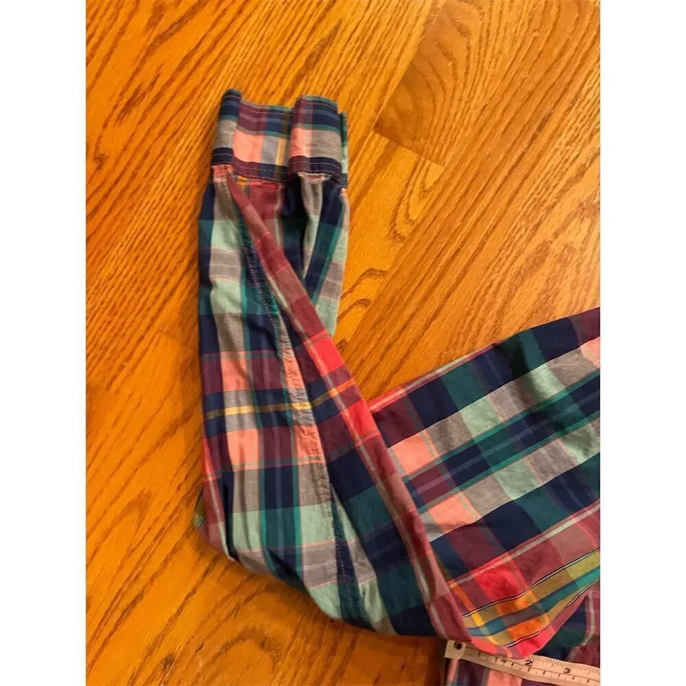 *3/$15 Tommy Hilfiger Men's L Plaid Long Sleeve Button-Up Shirt Multicolor - Picture 3 of 8